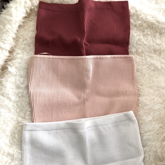 Tops - 3 small tube tops❤️💗🤍